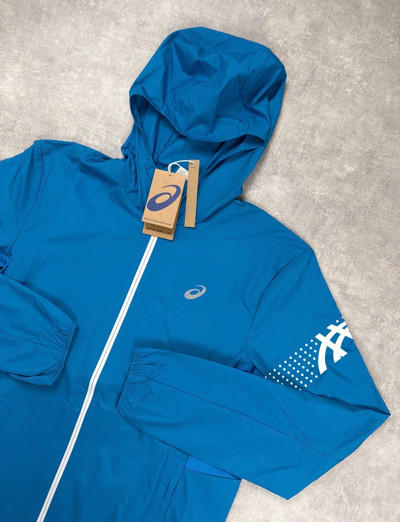 ASICS Icon Jacket (Aegean Blue / Cream)