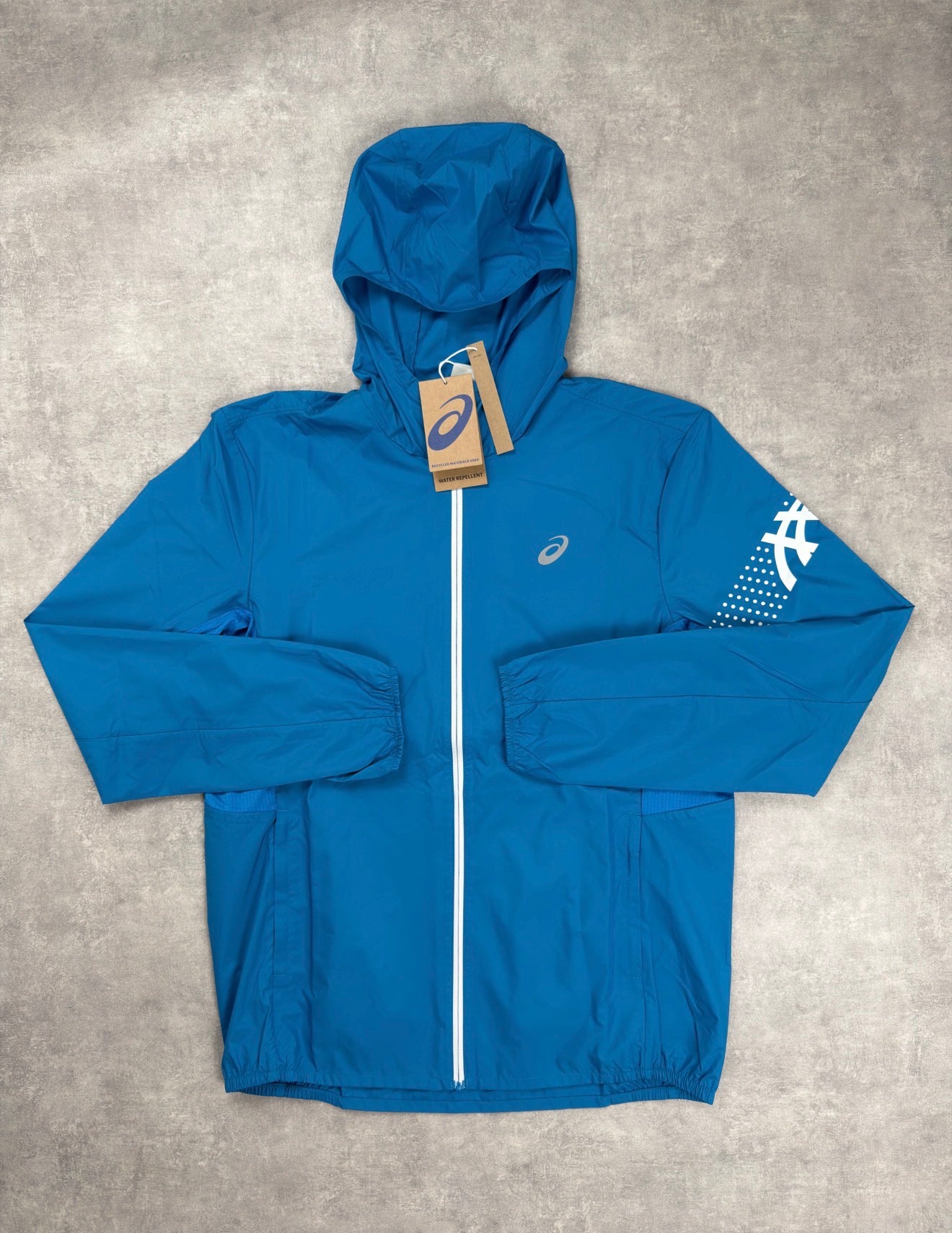 ASICS Icon Jacket (Aegean Blue / Cream)